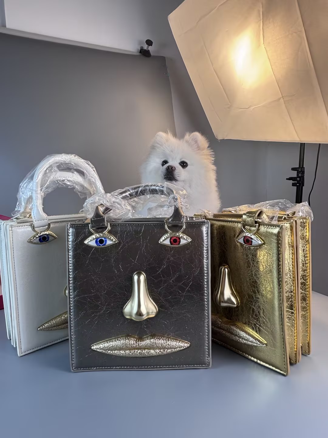 Luxury Bags Gold - Borsa a tracolla da donna di