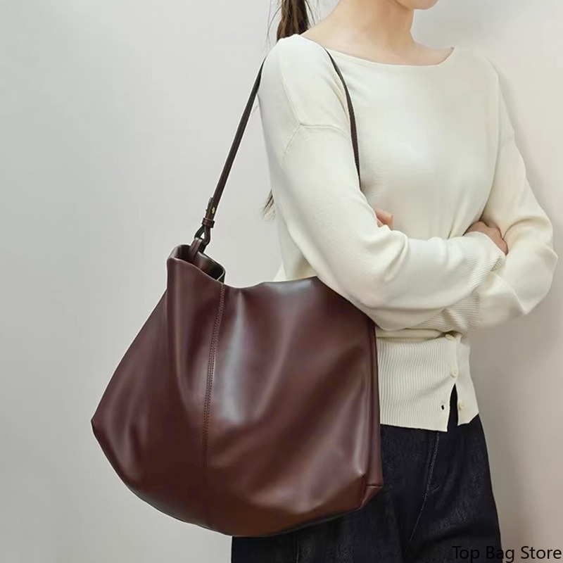 Borsa a Spalla in Vera Pelle d - Quiet Luxury Bags Tote recensione e prezzo