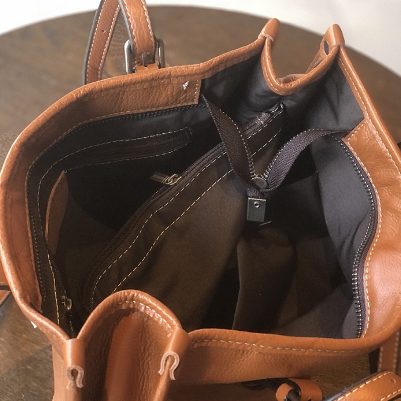 Borsa Tote in Vera Pelle per D - Quiet Luxury Bags Tote recensione e prezzo