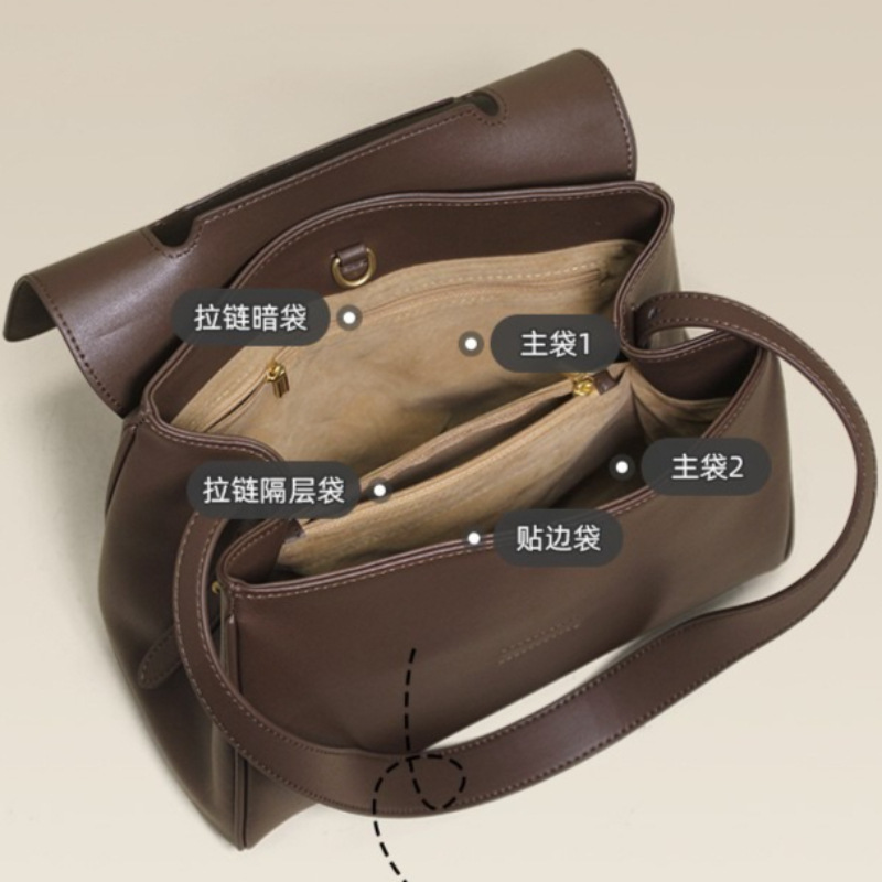 Borsa Tote in Vera Pelle per D - Quiet Luxury Bags Tote recensione e prezzo