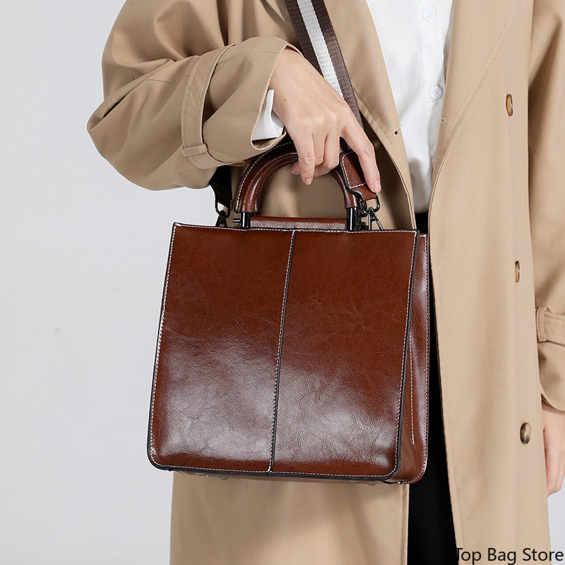 Borsa Tote in Vera Pelle per D - Quiet Luxury Bags Tote recensione e prezzo